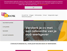 Tablet Screenshot of cvenvacaturebank.nl